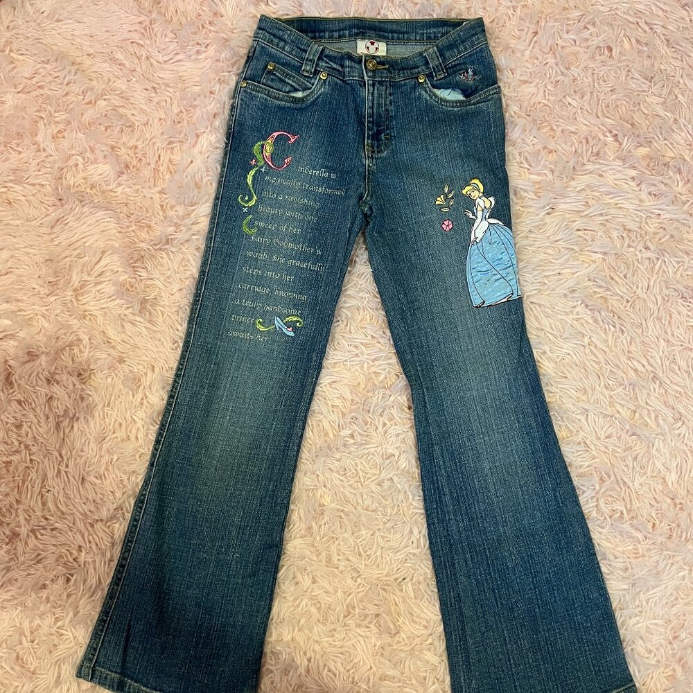 Disney's Cinderella Girl's Boot Cut Denim Jeans